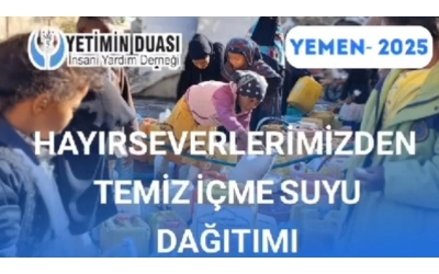 Yemen'de Tankerlerle Su Dağıtımı